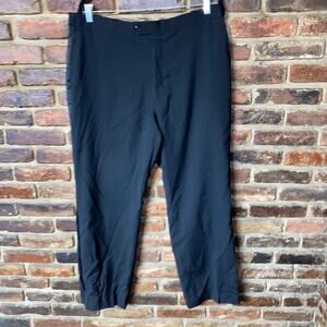 Fellini Uomo Black Flat Front Chino Dress Pants Men's Size 38R 38x31